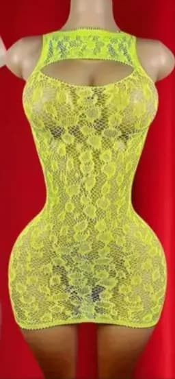Vestido malla sexy